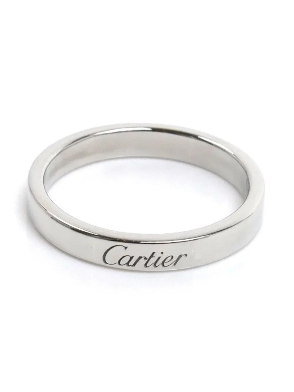 Cartier Platinum Wedding Ring 56 Vintage